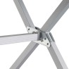 Opvouwbare campingtafel 110x71cm Silver Gapless Level 4 Brunner Korting