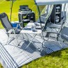Opvouwbare campingtafel 110x71cm Silver Gapless Level 4 Brunner Verkoop