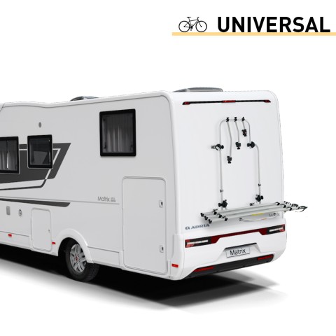 Universeel fietsrek voor 3 fietsen, verstelbaar h47-87cm Bici Ok Camper Aanbieding