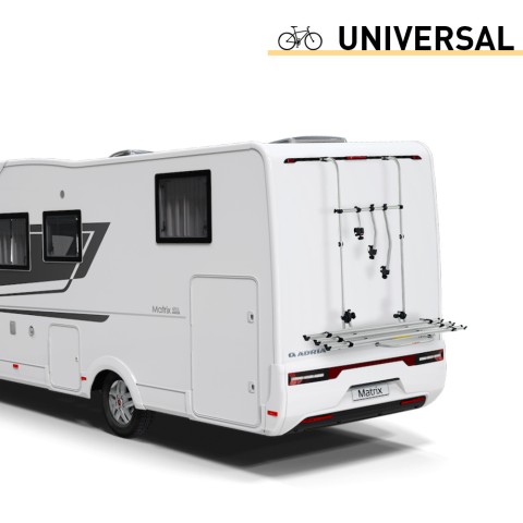 Achterdrager voor 3 fietsen verstelbaar h95-140cm Bici Ok Camper Aanbieding