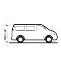 Universele zelfstandige luifel voor auto hoogte 180-220cm Entrada Brunner Kortingen