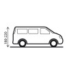 Universele zelfstandige luifel voor auto hoogte 180-220cm Entrada Brunner Kortingen
