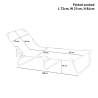 Set van 4 opvouwbare aluminium ligbedden Seychelles 