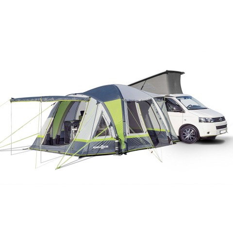 Universele opblaasbare tent 340x380 voor bestelwagen minibus Trouper XL Brunner