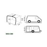 Opblaasbare luifel parasol caravan Skia 300 Aerocamping Brunner Aanbod