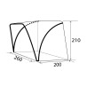 Opblaasbare zonnescherm voor buscamper 260x200 Rhombus Brunner Korting