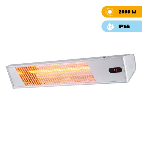 Infrarood terrasverwarmer WiFi voor buiten, tuin en bar Caldo Ira Inox 2000W Aanbieding