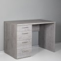 Moderne kantoorbureau 4 lades smartworking grijs KimDesk GS Korting