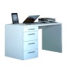 Moderne witte bureau met 4 laden voor kantoor en thuiswerken 110x60 KimDesk WS Aanbod