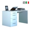 Moderne witte bureau met 4 laden voor kantoor en thuiswerken 110x60 KimDesk WS Verkoop