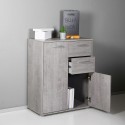 Multifunctionele kast ladekast kantoor woonkamer 2 vakken 2 lades Ruj Aanbieding