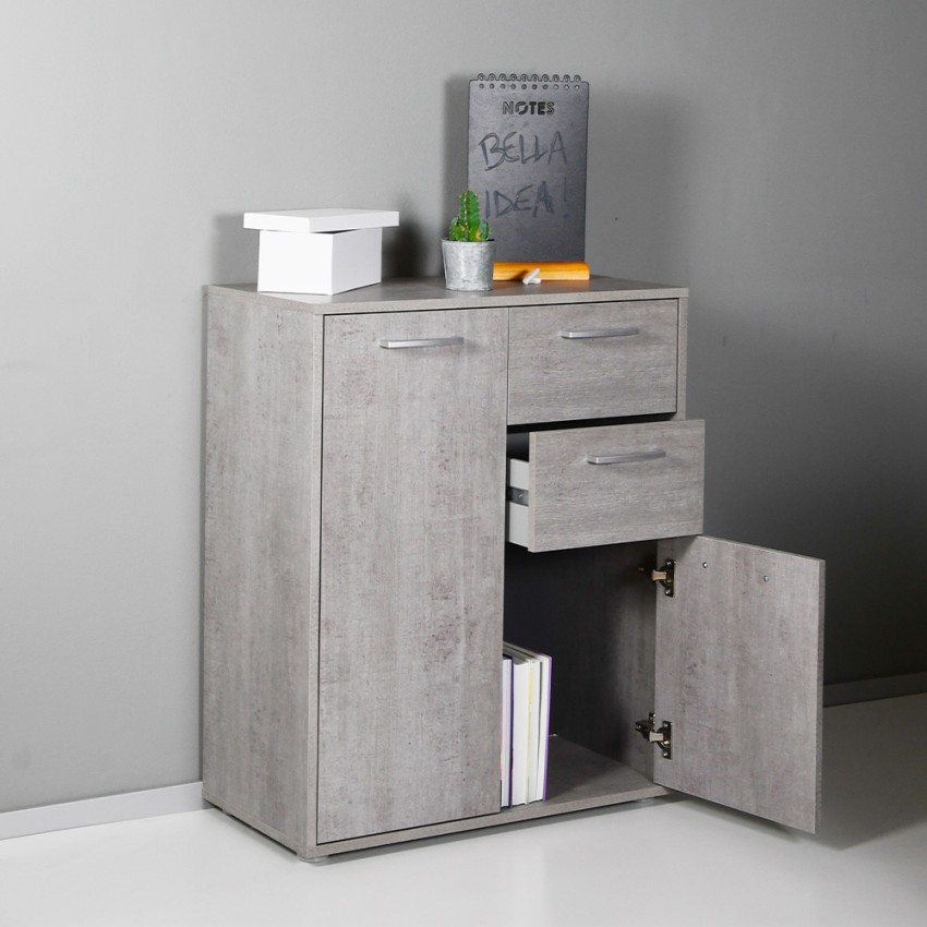 Multifunctionele kast ladekast kantoor woonkamer 2 vakken 2 lades Ruj Aanbieding Multifunctionele kast ladekast kantoor woonkamer 2 vakken 2 lades Ruj Aanbieding