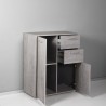 Multifunctionele kast ladekast kantoor woonkamer 2 vakken 2 lades Ruj Catalogus
