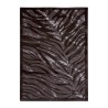 Bruin rechthoekig kleed met zebraprint, geschikt voor woonkamer Double MAR007 Verkoop