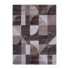 Rechthoekig geometrisch bruin modern woonkamer vloerkleed Dubbel MAR009 Verkoop