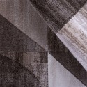 Moderne rechthoekige bruine tapijt met geometrisch ontwerp voor woonkamer Double MAR009 Aanbod