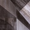 Rechthoekig geometrisch bruin modern woonkamer vloerkleed Dubbel MAR009 Aanbod