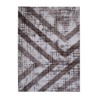 Wit-bruine rechthoekige design vloerkleed geometrisch Double MAR010 Verkoop