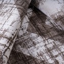 Wit-bruine rechthoekige design vloerkleed geometrisch Double MAR010 Aanbod
