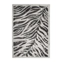 Moderne rechthoekig vloerkleed zebraprint grijs zwart Double GRI006 Verkoop