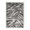 Moderne rechthoekig vloerkleed zebraprint grijs zwart Double GRI006 Verkoop