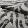 Moderne rechthoekig vloerkleed zebraprint grijs zwart Double GRI006 Aanbod