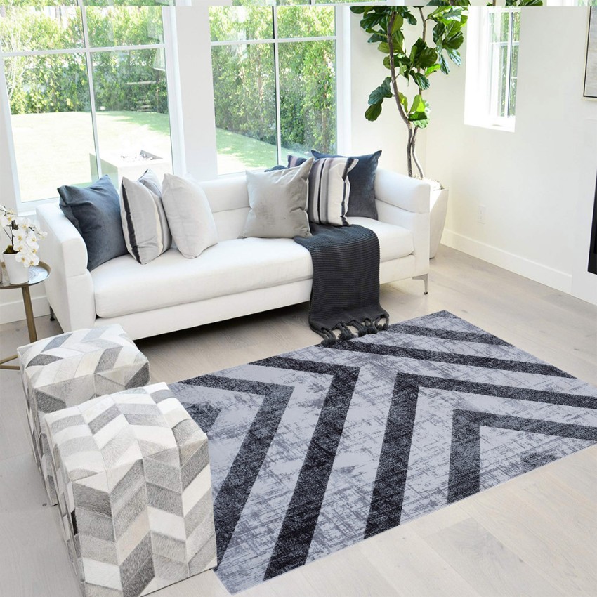 Moderne rechthoekige geometrische design tapijt grijs zwart Double GRI008 Aanbieding Moderne rechthoekige geometrische design tapijt grijs zwart Double GRI008 Aanbieding