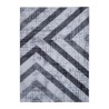 Moderne rechthoekige geometrische design tapijt grijs zwart Double GRI008 Verkoop