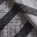 Moderne rechthoekige geometrische design tapijt grijs zwart Double GRI008 Aanbod