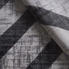 Moderne rechthoekige geometrische design tapijt grijs zwart Double GRI008 Aanbod