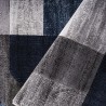 Modern geometrisch rechthoekig vloerkleed blauw grijs Double BLU005 Aanbod