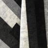 Modern kortpolig geometrisch design tapijt grijs wit zwart GRI224 Aanbod