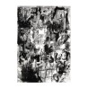 Abstract rechthoekig grijs zwart wit modern design tapijt GRI226 Verkoop