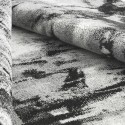 Abstract rechthoekig grijs zwart wit modern design tapijt GRI226 Aanbod