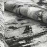 Moderne rechthoekig vloerkleed met abstract ontwerp in grijs, zwart en wit GRI226 Aanbod