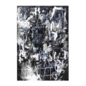 Modern abstract design rechthoekig blauw grijs wit tapijt BLU017 Verkoop