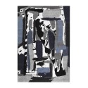 Moderne rechthoekige woonkamer tapijt met kort pool abstract design BLU018 Verkoop