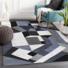 Rechthoekig vloerkleed geometrische stijl woonkamer modern design BLU019 Aanbieding
