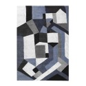 Rechthoekig vloerkleed geometrische stijl woonkamer modern design BLU019 Verkoop