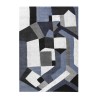 Rechthoekig vloerkleed geometrische stijl woonkamer modern design BLU019 Verkoop