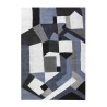 Rechthoekige geometrische stijl woonkamer modern design tapijt BLU019 Verkoop