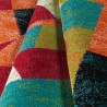 Rechthoekig vloerkleed kortpolig meerkleurig geometrisch design MUL433 Aanbod