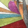 Rechthoekig veelkleurig geometrisch kortpolig tapijt MUL436 Aanbod