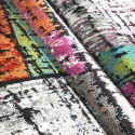 Veelkleurig modern abstract rechthoekig kortpolig tapijt MUL438 Aanbod
