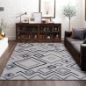 Rechthoekig shaggy langpolig modern hypoallergeen tapijt BIA003 Aanbieding