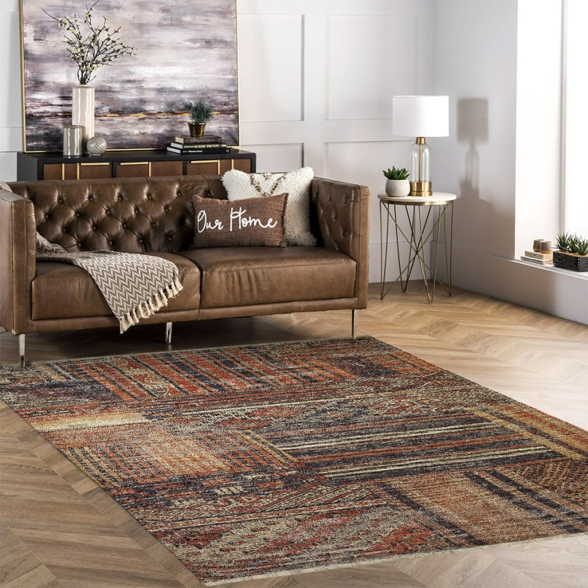 Rechthoekig tapijt etnische stijl multicolor woon- en keukenruimte KILI02 Aanbieding Rechthoekig tapijt etnische stijl multicolor woon- en keukenruimte KILI02 Aanbieding