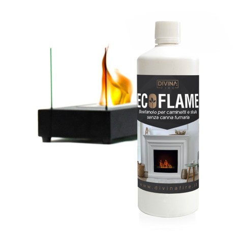 Bio-ethanol vloeistof verpakking 12 flessen van 1 liter Ecoflame Aanbieding