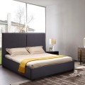 Frans queensize bed in stof met lattenbodem 120x190 cm Montreux Aanbieding