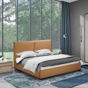 Tweepersoons bed van stof met lattenbodem 160x190 cm Montreux King Model