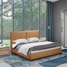 Tweepersoons bed van stof met lattenbodem 160x190 cm Montreux King Model